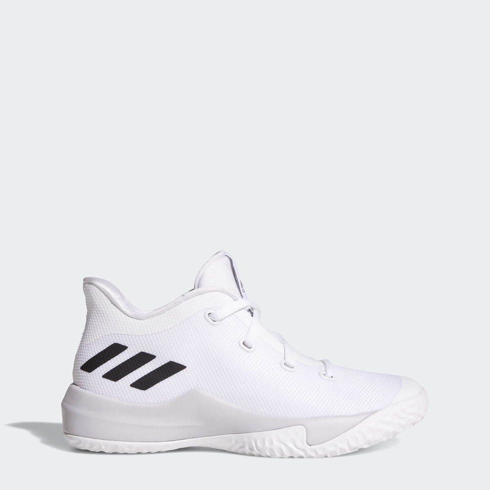 Adidas Rise Up 2 - παπουτσια μπασκετ για αγορια - Ασπρα/Γκρι/Μαυρα,Μέγεθος: EU 27 – 39 1/3 (551JSQGL